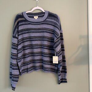 a.n.a. Women's NWT 2X Purple Pullover Sweater C-52" L-24" S-21"